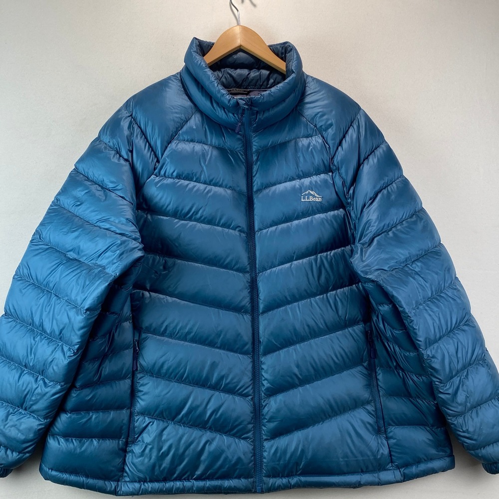 L.L. Bean Ultralight 850 Down Jacket Men 3X Plus Blue Pertex DownTek Puffer